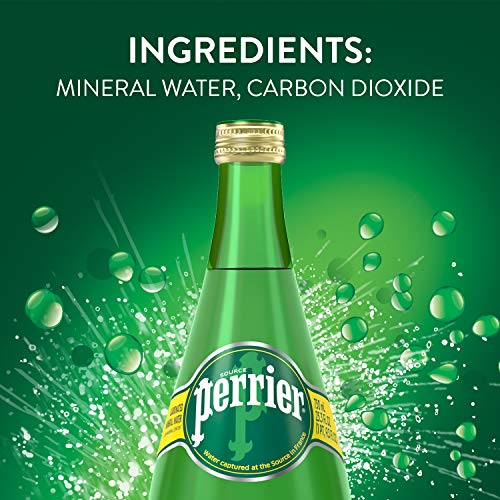 Perrier Carbonated Mineral Water, 25.3 Fl Oz. Glass Bottle 6 Pack