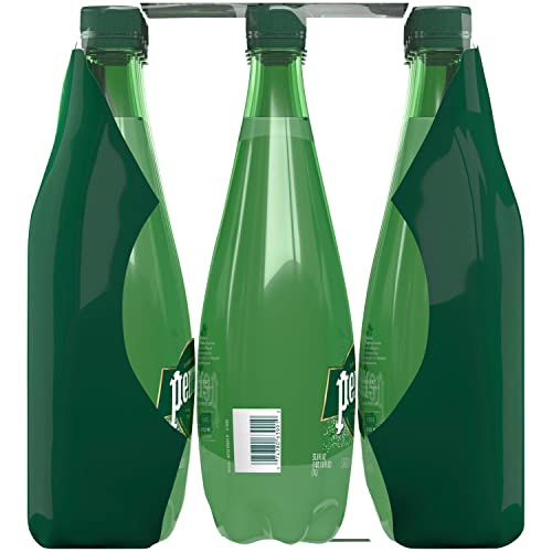 Perrier Carbonated Mineral Water, Plastic Bottles 33.8 Fl Oz Pa...