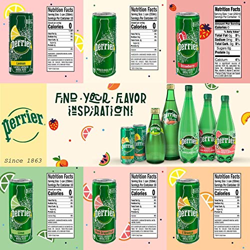 Perrier Flavored Carbonated Mineral Water - Sampler Variety Pack...