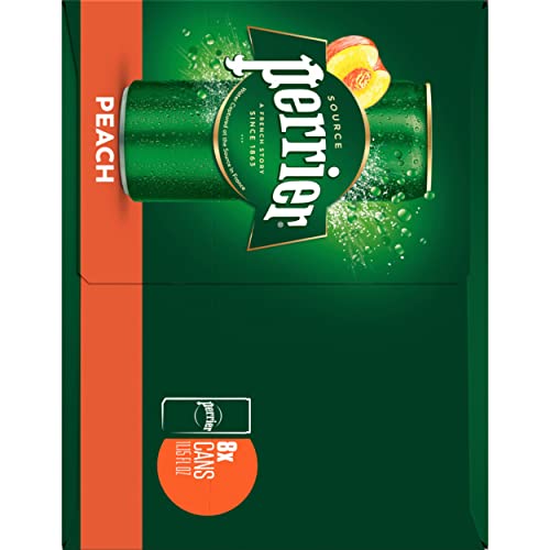 PERRIER Peach Flavored Carbonated Mineral Water