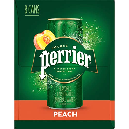 PERRIER Peach Flavored Carbonated Mineral Water