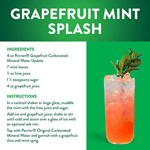 Perrier Pink Grapefruit Flavored Sparkling Water, 11.15 FL OZ Sl...