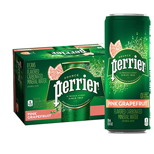 Perrier Pink Grapefruit Flavored Sparkling Water, 11.15 FL OZ Sl...