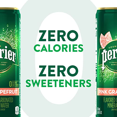 Perrier Pink Grapefruit Flavored Carbonated Mineral Water, 8.45
