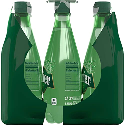 Perrier Sparkling Water, Plastic Water Bottles, 16.9 Fl Oz Pack...