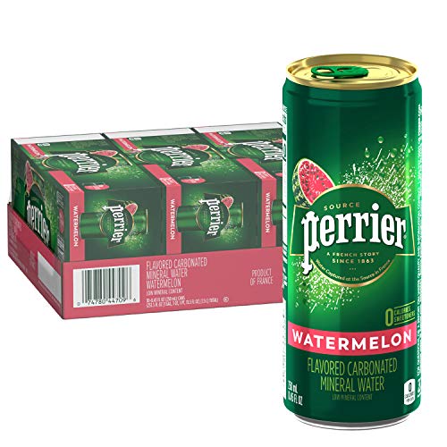 Perrier Watermelon Flavored Carbonated Mineral Water, 8.45 Fl Oz