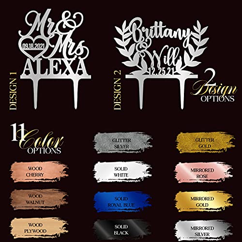 Personalized Wedding Cake Topper Wedding Cake Decoration Elegant