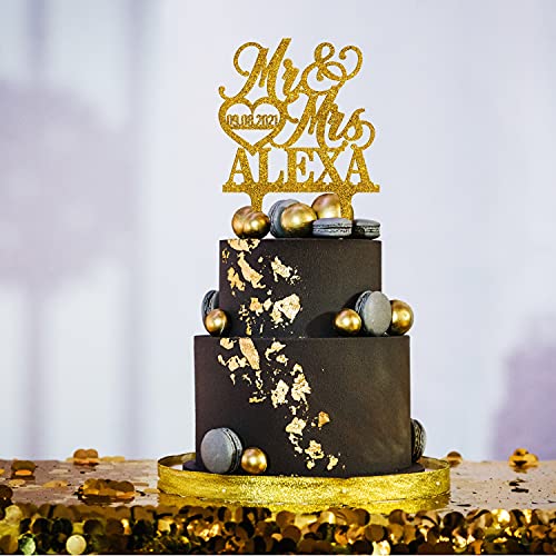 Personalized Wedding Cake Topper Wedding Cake Decoration Elegant