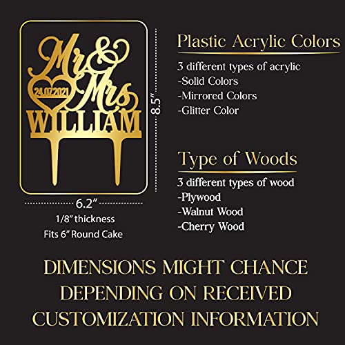 Personalized Wedding Cake Topper Wedding Cake Decoration Elegant