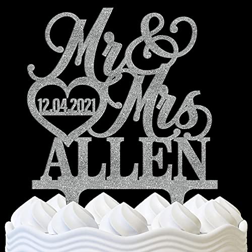 Personalized Wedding Cake Topper Wedding Cake Decoration Elegant