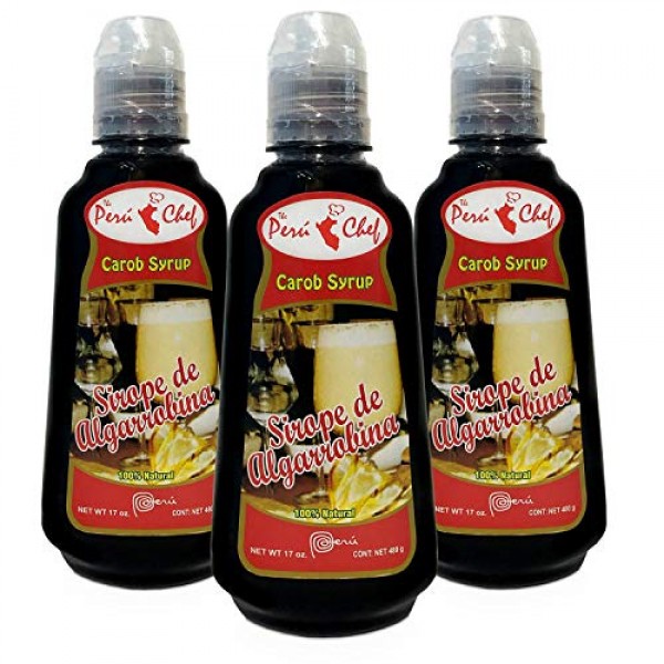 Algarrobina Peru Chef - Carob Syrup 3 Bottles 17 Oz Ea Product