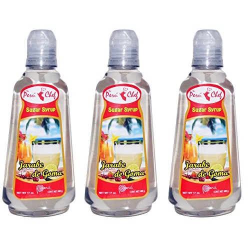 Jarabe De Goma - Sugar Syrup 3 Bottles Of 17 Oz Each