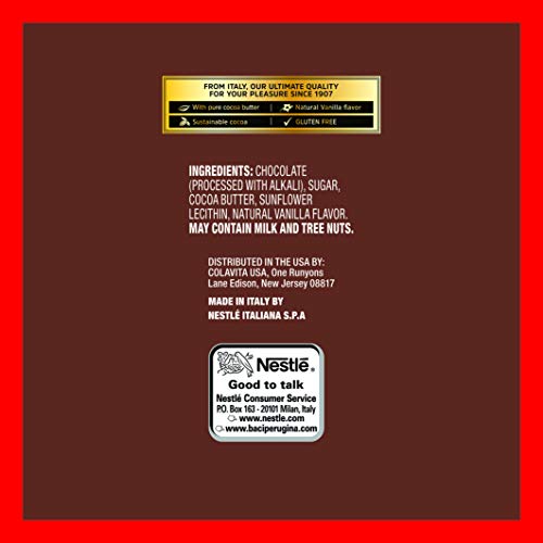 Perugina Bittersweet Chocolate Bar 70%, 3 Oz Pack Of 12