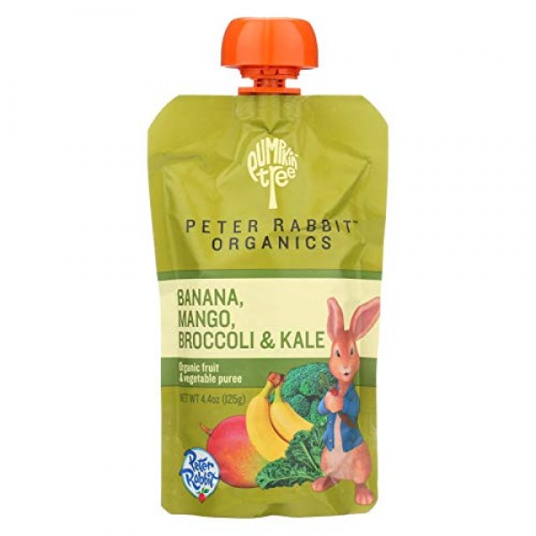 Peter Rabbit Organics Veggie Snacks - Kale Broccoli and Mango wi...