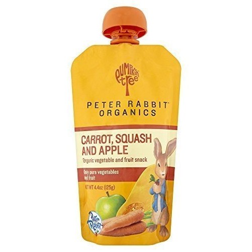 Peter Rabbit Baby Carrot Squash Apple, 4.4 Oz, Pk- 10