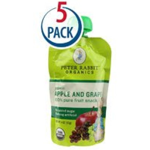 Peter Rabbit Organics Pure Fruit Snack Apple And Grape -- 4 Oz E
