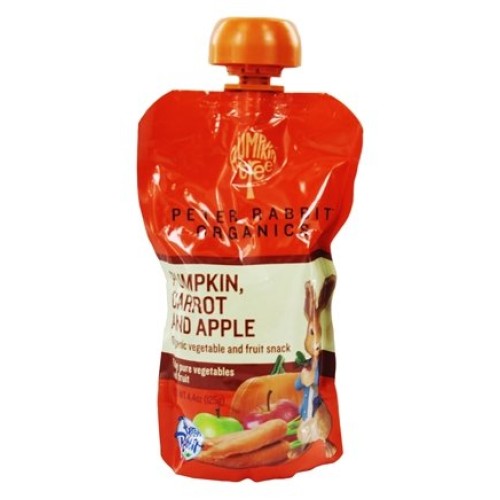 Peter Rabbit Organics - Veg And Fruit Puree 100% Pumpkin Carrot