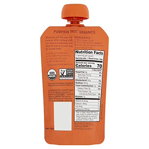Peter Rabbit Organics Apple, Carrot And Pumpkin Puree, 4.4-Ounce