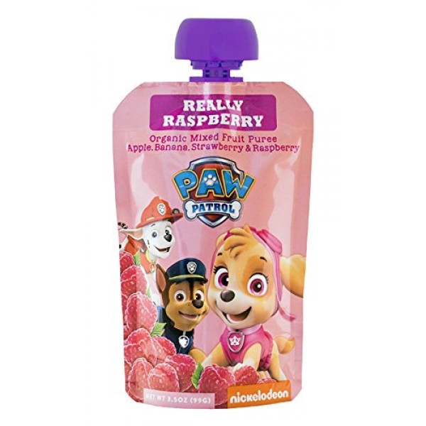 Paw Patrol Really Raspberry Organic Mixed Fruit Squeeze Pouch, 3