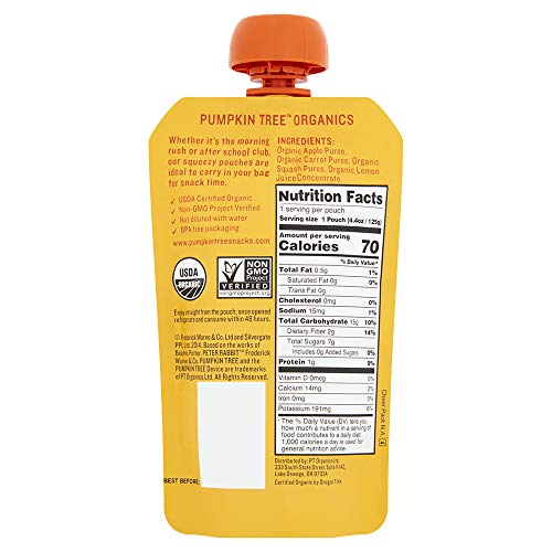 Peter Rabbit Organics Apple, Carrot And Squash Puree, 4.4-Ounce