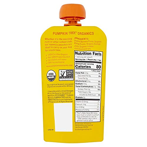 Peter Rabbit Organics Mango, Banana And Orange Snacks, 4-Ounce