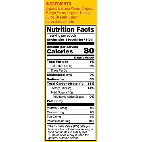 Peter Rabbit Organics Mango, Banana And Orange Snacks, 4-Ounce