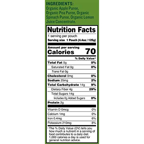 Peter Rabbit Organics, Pea, Spinach And Apple Puree, 4.4-Ounce P