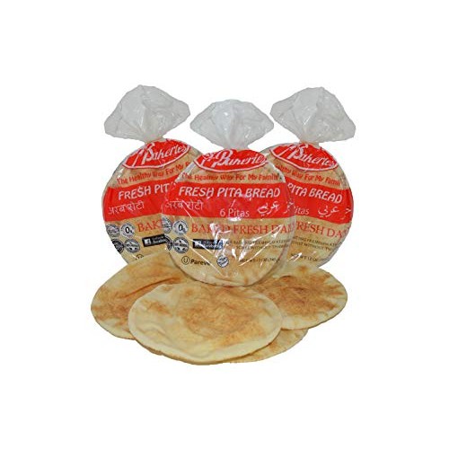P-Tabun Fresh White Pita Bread- 6 Pcs ❤️No Gmo ✡️Ou ☮️Vegan