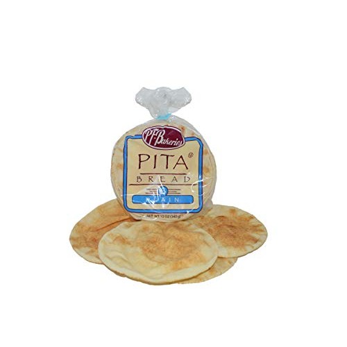 P-Tabun Fresh White Pita Bread- 6 Pcs ❤️No Gmo ✡️Ou ☮️Vegan