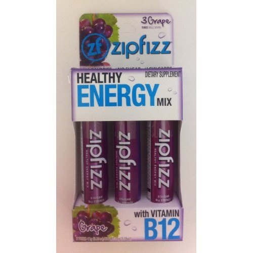 Zipfizz Grape Healthy Energy Mix With Vitamin B12 Single Box Wi