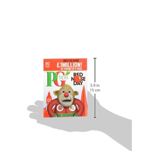 Pg Tips Black Tea, 80 Count Box 80Pyramid Tea Bagspack Of 3