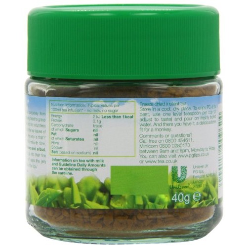 Pg Tips Pure Instant Tea Granules 40 G Pack Of 4