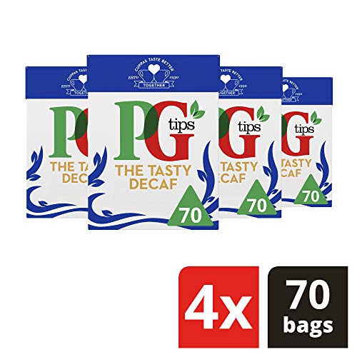PG Tips The Tasty Decaf Tea Bags, Non-Pyramid (Pack of 6)