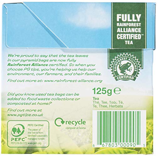Pg Tips Premium Black Tea, Black Tea Pyramid Bags, 40 Ct