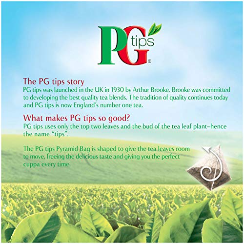 Pg Tips Premium Black Tea, Black Tea Pyramid Bags, 40 Ct