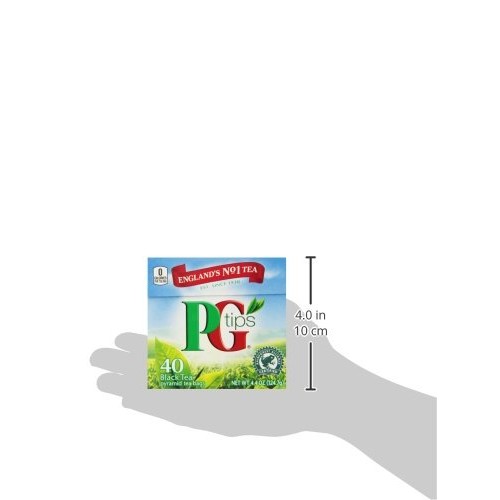 Pg Tips Premium Black Tea, Black Tea Pyramid Bags, 40 Ct