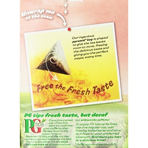Pg Tips Decaf 70 Ct Tea Bags - 4 Pack
