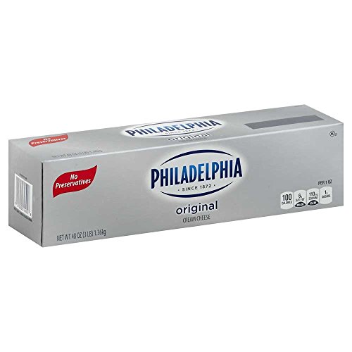 Kraft Philadelphia Original Cream Cheese Loaf, 3 Pound -- 6 Per