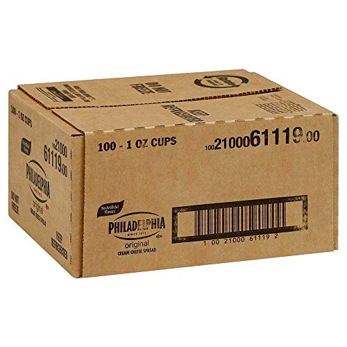 Philadelphia Original Cream Cheese Spread Cups, 1 Ounce - 100 Pe