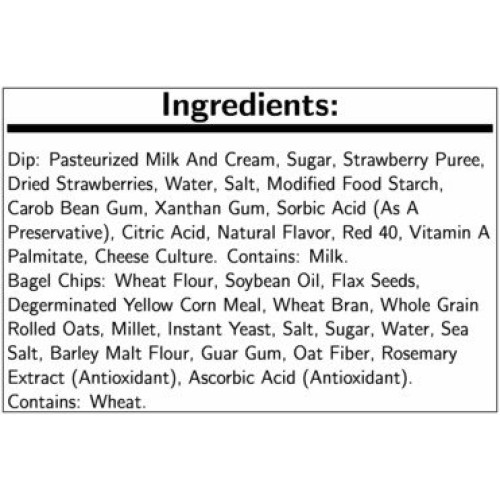 Philadelphia Strawberry Bagel Chips and Cream Cheese Dip, 2.5 Ou...