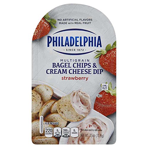 Philadelphia Strawberry Bagel Chips and Cream Cheese Dip, 2.5 Ou...