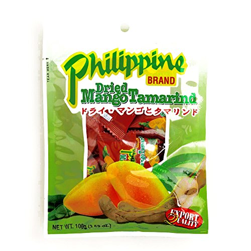 Philippine Brand Dried Mango Tamarind 3.53 Oz Each 2 Items Per