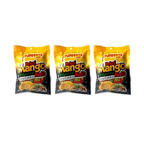 Philippine Brand Dried Mango Tamarind Balls, 3.53-Ounces Pouches