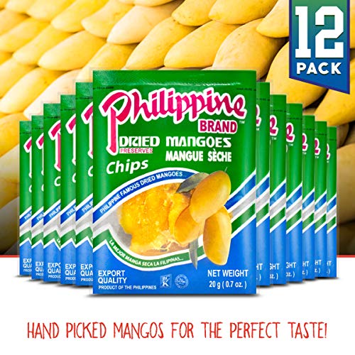 Philippine Brand Dried Mangoes Fruit Snacks {12 Pack} All Natura