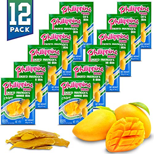 Philippine Brand Dried Mangoes Fruit Snacks {12 Pack} All Natura