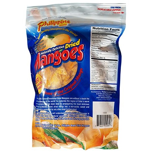 Philippine Brand Naturally Delicious Dried Mangoes Tree Ripened