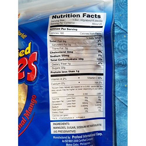 Philippine Brand Naturally Delicious Dried Mangoes Tree Ripened