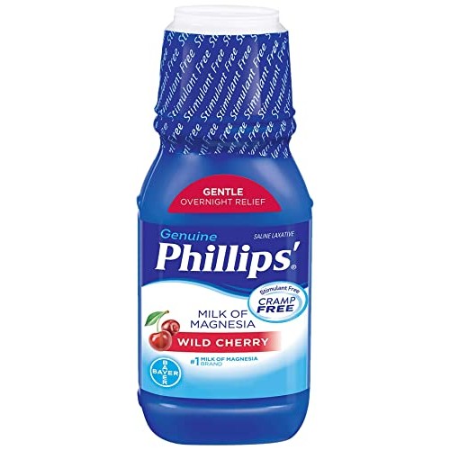 Phillips Milk Of Magnesia Liquid Laxative, Wild Cherry, Cramp