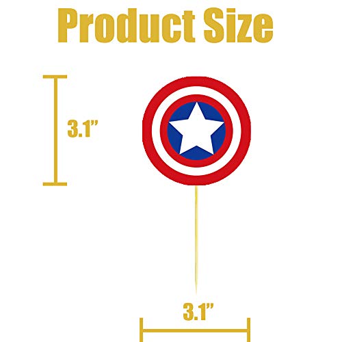 32 Superhero Cupcake Toppers Cake Topper Decorations Birthday Pa