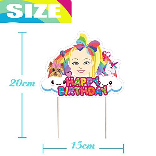 Jojo Cake Topper Cupcake Toppers Birthday Unicorn Party Decorati